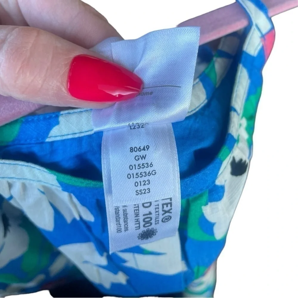 Hanna Anderson Blue Floral Sundress Size 12